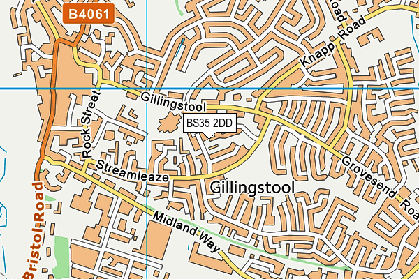 BS35 2DD map - OS VectorMap District (Ordnance Survey)