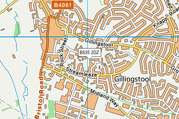 BS35 2DZ map - OS VectorMap District (Ordnance Survey)