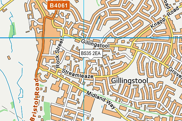 BS35 2EA map - OS VectorMap District (Ordnance Survey)