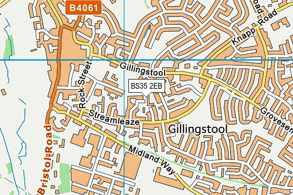 BS35 2EB map - OS VectorMap District (Ordnance Survey)