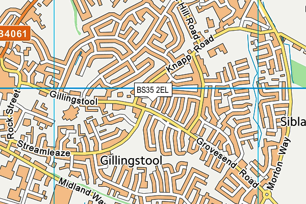 BS35 2EL map - OS VectorMap District (Ordnance Survey)