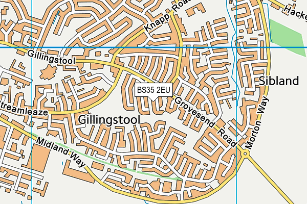 BS35 2EU map - OS VectorMap District (Ordnance Survey)