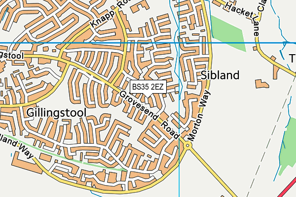 BS35 2EZ map - OS VectorMap District (Ordnance Survey)