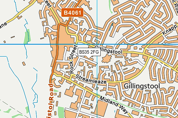 BS35 2FG map - OS VectorMap District (Ordnance Survey)
