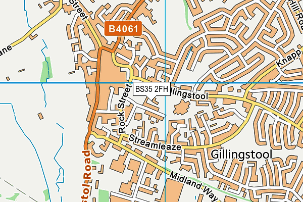 BS35 2FH map - OS VectorMap District (Ordnance Survey)