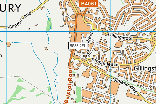 BS35 2FL map - OS VectorMap District (Ordnance Survey)