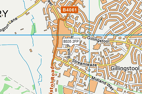 BS35 2FP map - OS VectorMap District (Ordnance Survey)