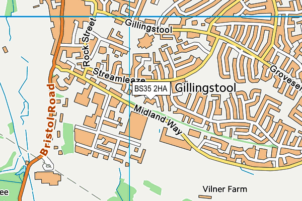 BS35 2HA map - OS VectorMap District (Ordnance Survey)