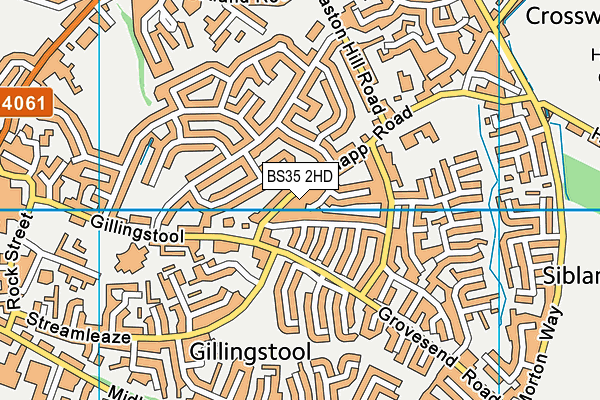 BS35 2HD map - OS VectorMap District (Ordnance Survey)