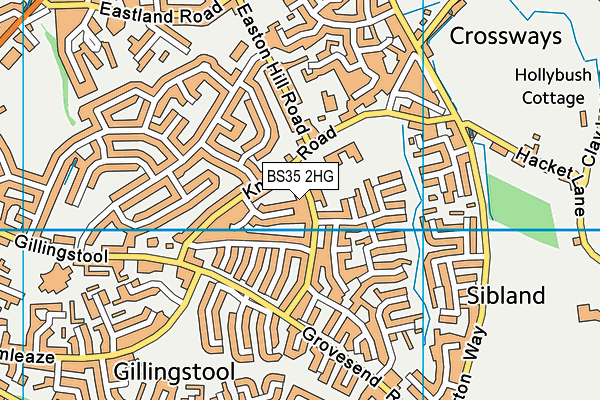 BS35 2HG map - OS VectorMap District (Ordnance Survey)