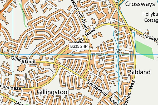 BS35 2HP map - OS VectorMap District (Ordnance Survey)