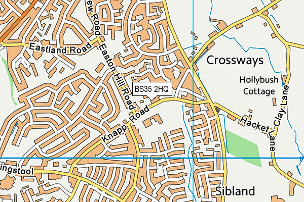 Crossways Infant School map (BS35 2HQ) - OS VectorMap District (Ordnance Survey)