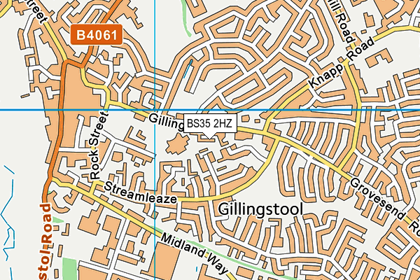 BS35 2HZ map - OS VectorMap District (Ordnance Survey)