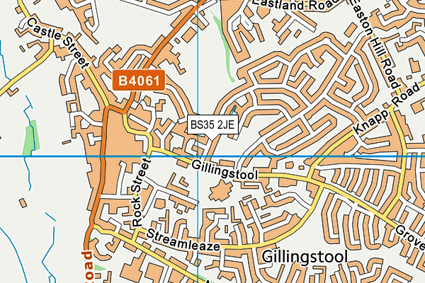 BS35 2JE map - OS VectorMap District (Ordnance Survey)