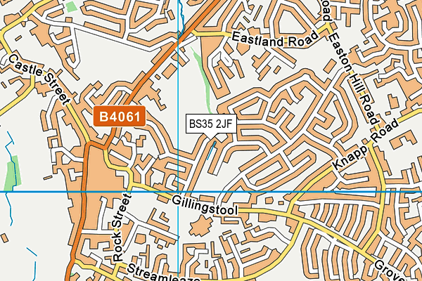 BS35 2JF map - OS VectorMap District (Ordnance Survey)