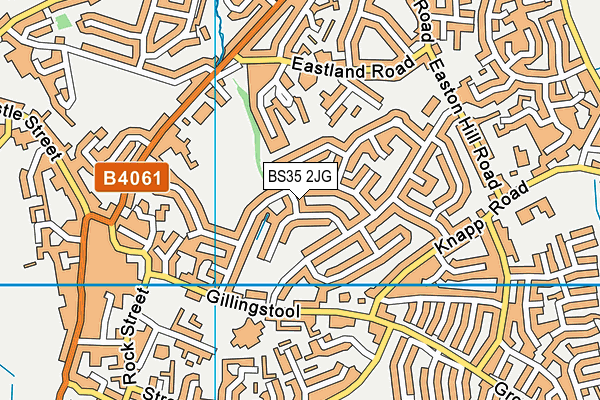 BS35 2JG map - OS VectorMap District (Ordnance Survey)