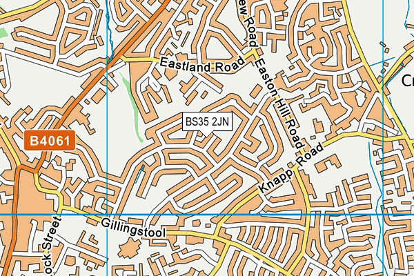 BS35 2JN map - OS VectorMap District (Ordnance Survey)