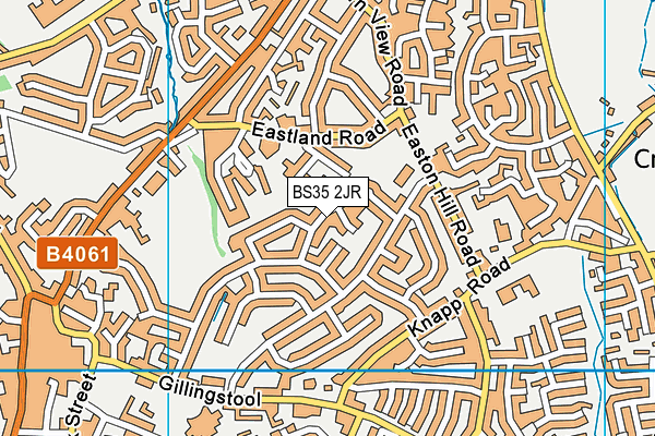 BS35 2JR map - OS VectorMap District (Ordnance Survey)