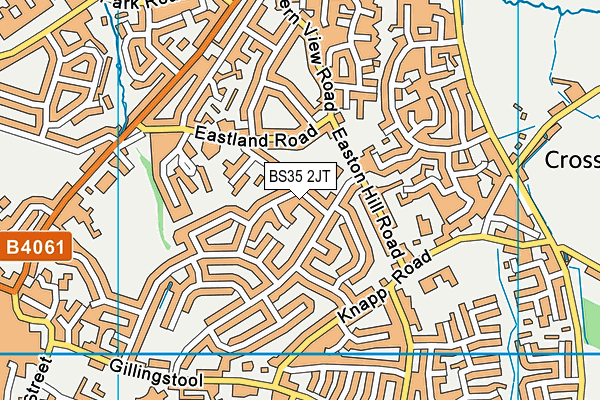 BS35 2JT map - OS VectorMap District (Ordnance Survey)