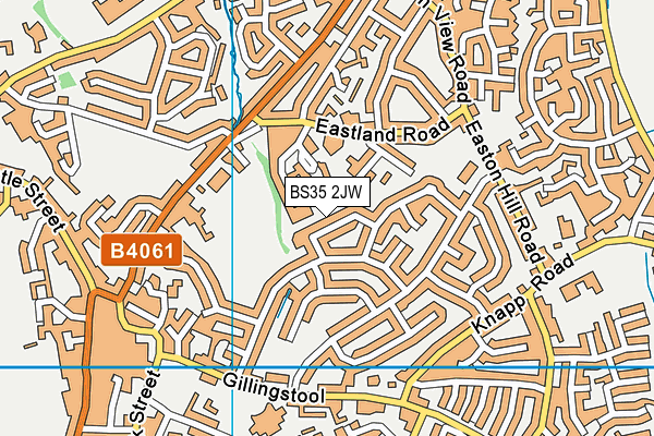 BS35 2JW map - OS VectorMap District (Ordnance Survey)