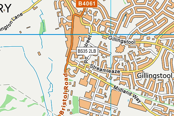 BS35 2LB map - OS VectorMap District (Ordnance Survey)