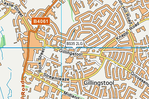 BS35 2LG map - OS VectorMap District (Ordnance Survey)