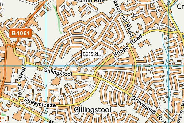 BS35 2LJ map - OS VectorMap District (Ordnance Survey)