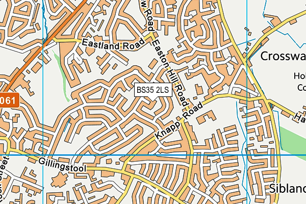 BS35 2LS map - OS VectorMap District (Ordnance Survey)