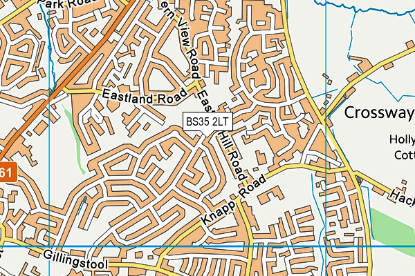 BS35 2LT map - OS VectorMap District (Ordnance Survey)