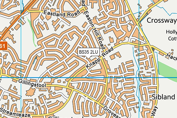 BS35 2LU map - OS VectorMap District (Ordnance Survey)