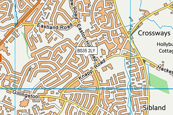BS35 2LY map - OS VectorMap District (Ordnance Survey)