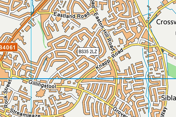 BS35 2LZ map - OS VectorMap District (Ordnance Survey)