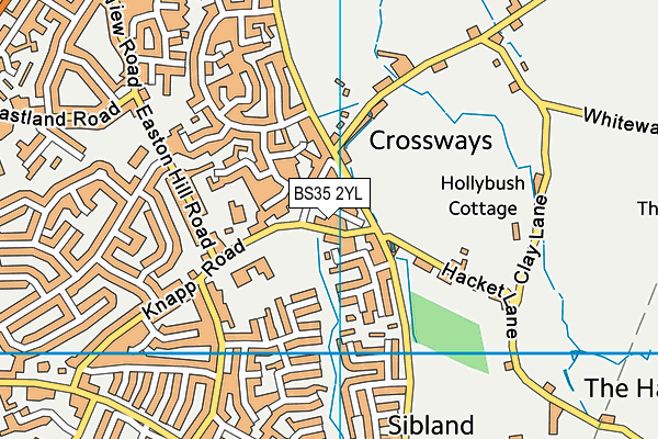 BS35 2YL map - OS VectorMap District (Ordnance Survey)