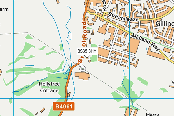 BS35 3HY map - OS VectorMap District (Ordnance Survey)