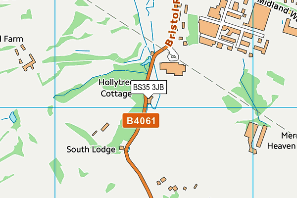 Thornbury Active Lifestyle Centre map (BS35 3JB) - OS VectorMap District (Ordnance Survey)