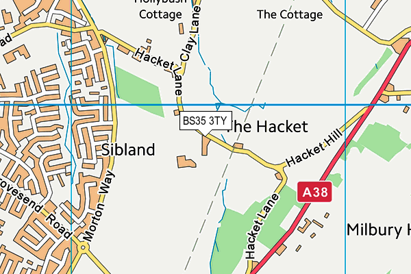 BS35 3TY map - OS VectorMap District (Ordnance Survey)