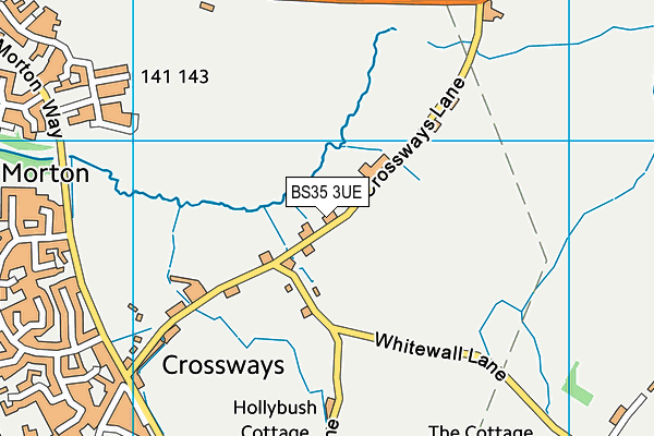 BS35 3UE map - OS VectorMap District (Ordnance Survey)