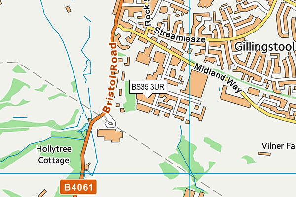 BS35 3UR map - OS VectorMap District (Ordnance Survey)