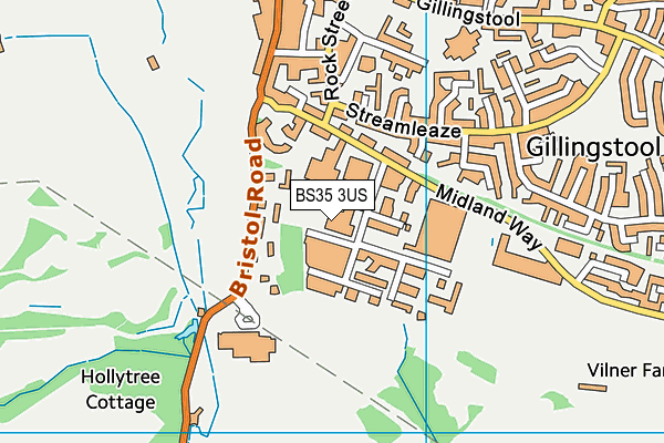 BS35 3US map - OS VectorMap District (Ordnance Survey)