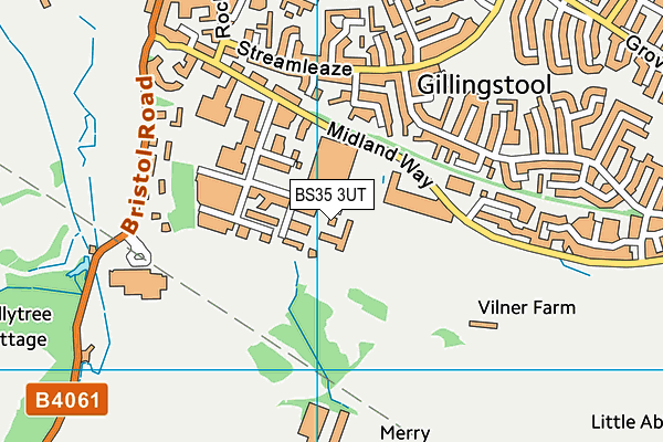 BS35 3UT map - OS VectorMap District (Ordnance Survey)