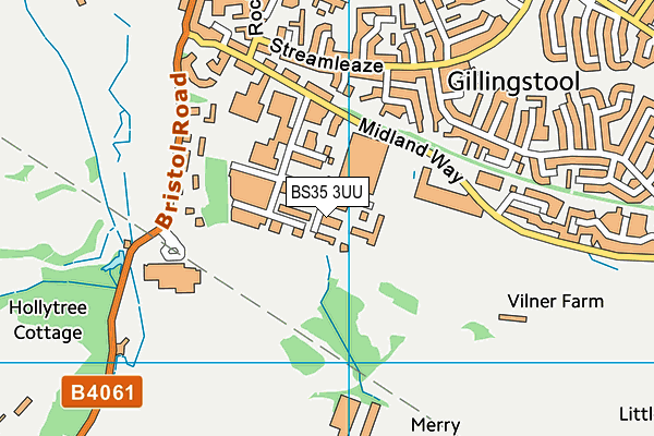 BS35 3UU map - OS VectorMap District (Ordnance Survey)