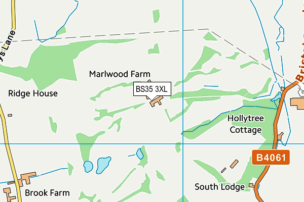 Thornbury Golf Centre map (BS35 3XL) - OS VectorMap District (Ordnance Survey)