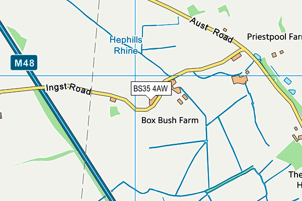 BS35 4AW map - OS VectorMap District (Ordnance Survey)