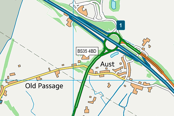 BS35 4BD map - OS VectorMap District (Ordnance Survey)