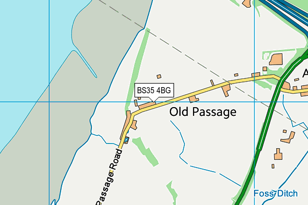 BS35 4BG map - OS VectorMap District (Ordnance Survey)