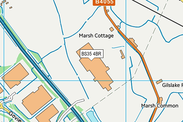 BS35 4BR map - OS VectorMap District (Ordnance Survey)