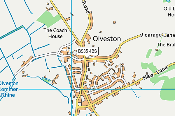 BS35 4BS map - OS VectorMap District (Ordnance Survey)