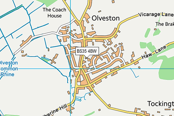 BS35 4BW map - OS VectorMap District (Ordnance Survey)