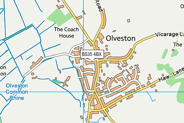 BS35 4BX map - OS VectorMap District (Ordnance Survey)