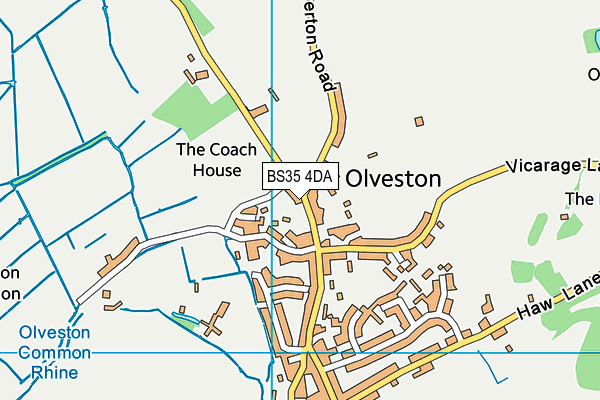 BS35 4DA map - OS VectorMap District (Ordnance Survey)